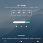 Maundy - 免费即将推出 Bootstrap 主题