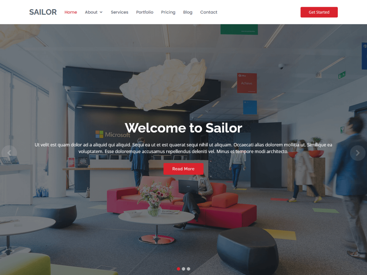 Sailor – Bootstrap响应式网站业务模板